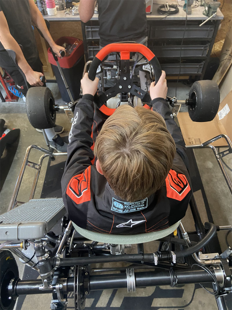 Mon premier kart de compétition.